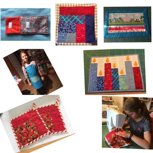 Dejligt når barnebarn vil sy patchwork