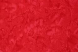 Batik Patchworkstof - Hindbær rød
