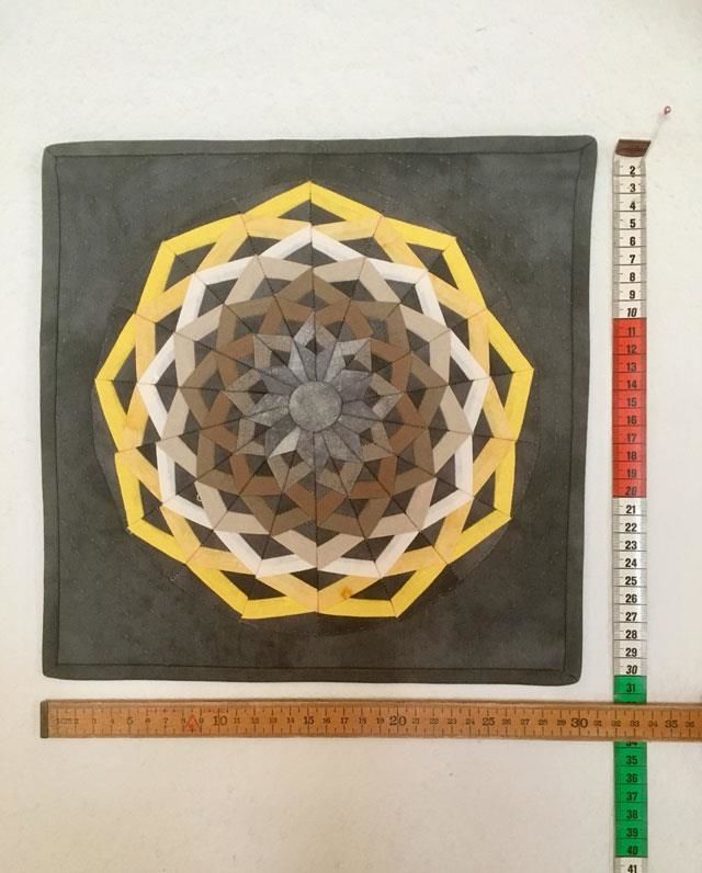 Mini quilt udfordring Lod 22 - Brigittes mini quilt