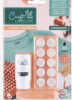 Craft labeler rund stempel sæt med 10 motiver