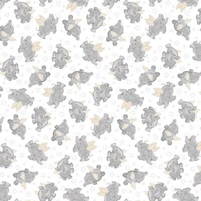 Moonlit Dreams patchworkstof - Elefanter