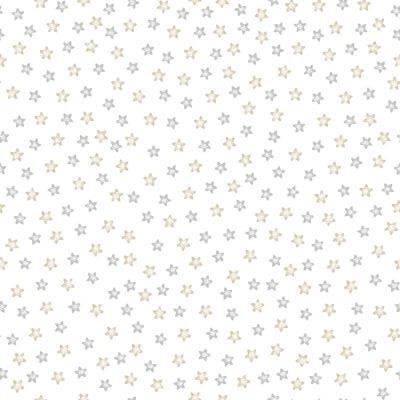 Moonlit Dreams patchworkstof - lys stjerne