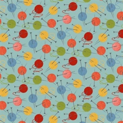 Knit1, purr2 patchworkstof - Garn nøgler