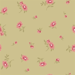 Elisabeth by Max Tate - små blomster grøn bund