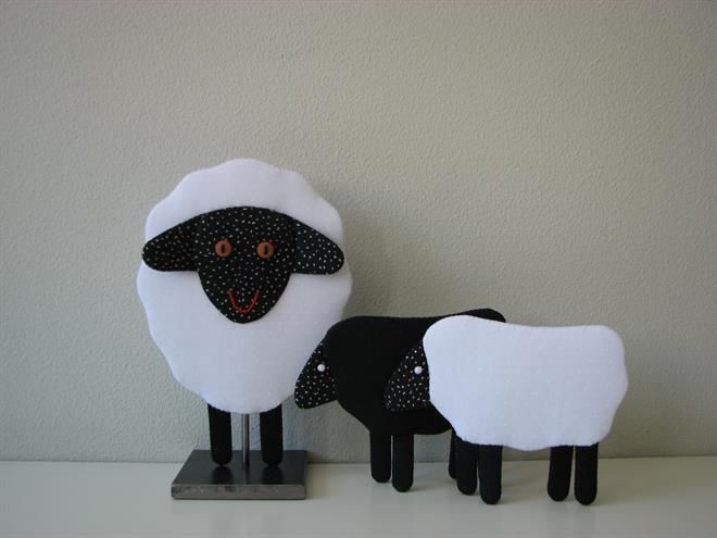 Får med lam mønster sy søde får og lam – mønster fra houhou design