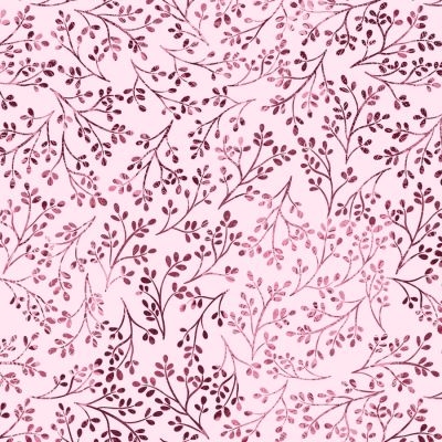 Flutter Blooms  patchworkstof Grene på rosabund 110 cm bred