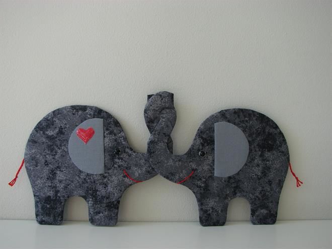 Forelsket elefanter mønster sy de søde forelskede elefanter – mønster fra houhou design