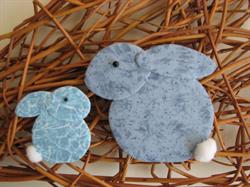 Påskehare med killingmønster 