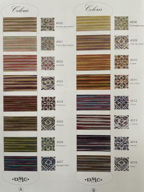 Coloris - DMC multi farvet broderi garn