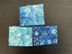 Turkise batik patchworkstof 3 stk/FQ 