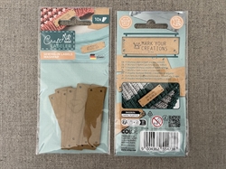 Craft labeler label 16 x 55 mm  - 10 stk i vaskbar pap