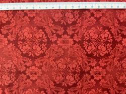 Valmuer på patchworkstof - rød