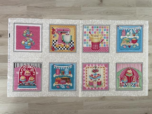 Kager på patchworkstof - 8 motiver