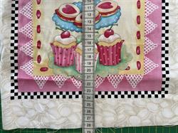 Kager på patchworkstof - 1 motiv