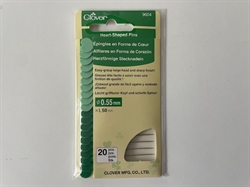 Flower Head Pins - Grønne patchworknåle -20 stk Clover