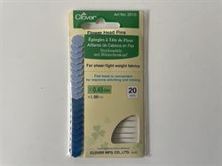 Flower Head Pins - Blå patchworknåle -20 stk Clover