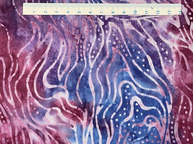 Batik Patchworkstof lilla/pink buer