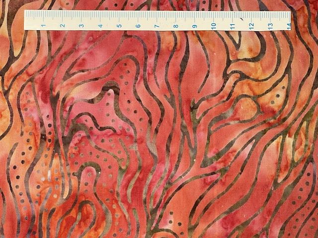  Batik Patchworkstof gul orange buer