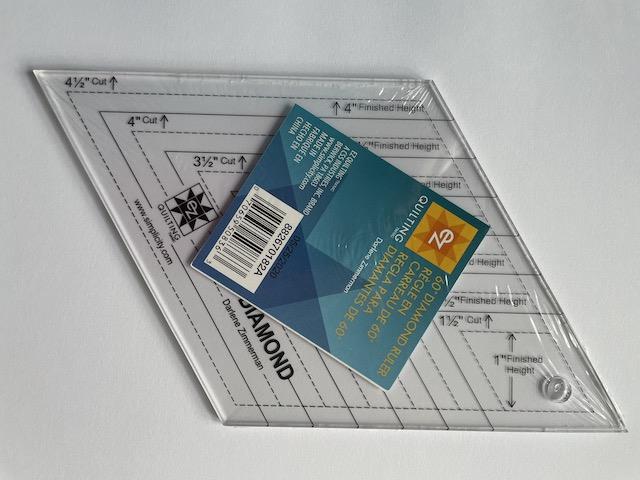 60 G diamond patchwork lineal fra EZ Quilting – den perfekte løsning til præcise romber og diamanter