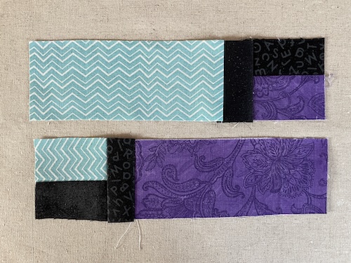 Hornblå- turkis blå patchwork tæppe