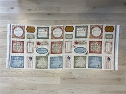 Label til patchwork og broderi på patchworkstof 1 rapport