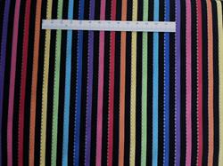 Regnbue striber på patchworkstof