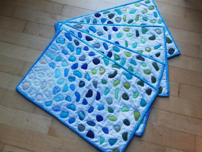 Smukke havglas dækkeservietter - gratis DIY
