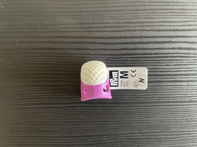 Prym ergonomisk fingerbøl – pink, størrelse M