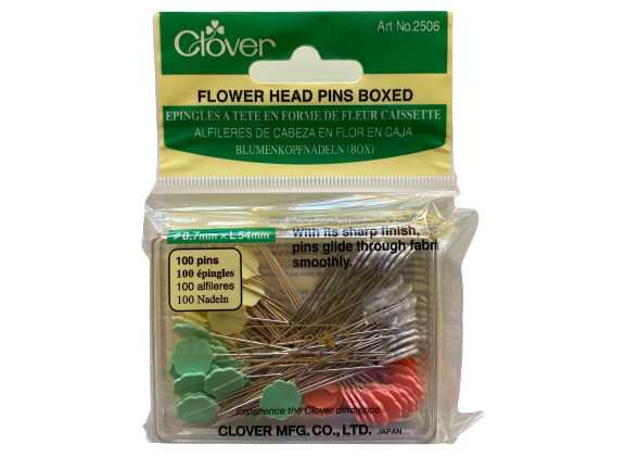 Flower Head Pins patchworknåle -100 stk