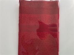 5 stk flag røde Patchworkstof a 8 x 55 cm Farve 1