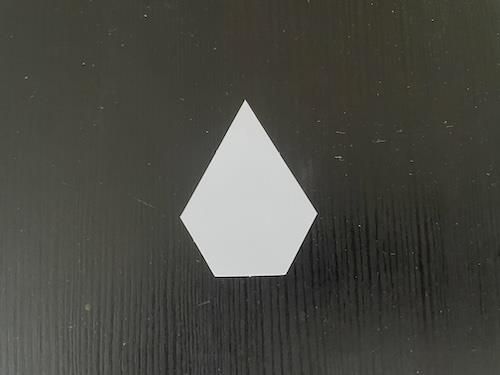 Diamanter/Juveler 2,5 cm - færdig standset pap skabeloner (U-2)