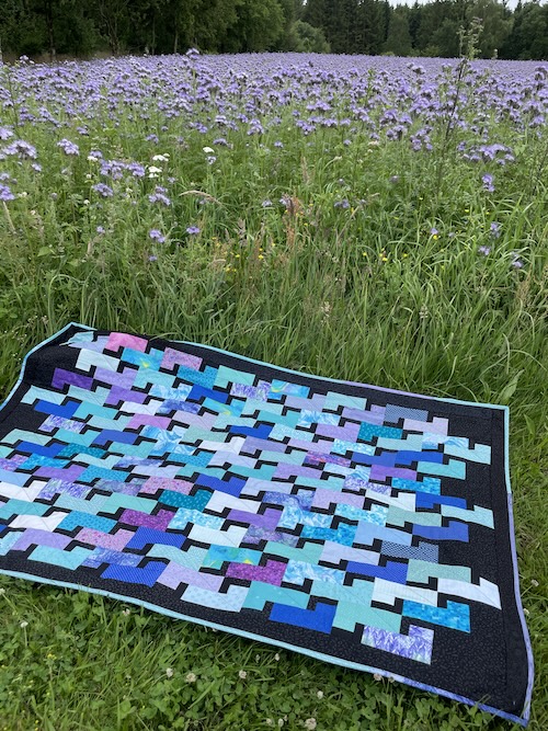 Rektangler er giver smuk Hornbæk patchwork tæppe