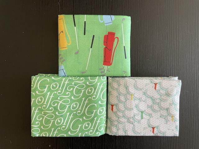 Let´s go golfing patchworkstof 3 stk/FQ 