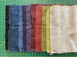 12 farver patchworksstoffer a 15 x 55 cm 