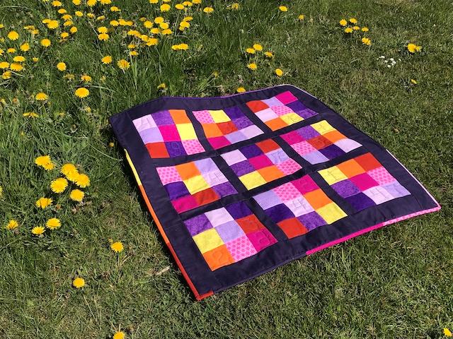 Gratis mønster på Sudoku patchwork tæppe / dug