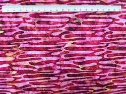 Tropicalia patchworkstof - Pink streger