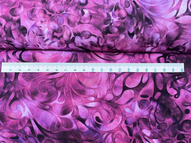 Effervescence patchworkstof Lys-mørk - Pink