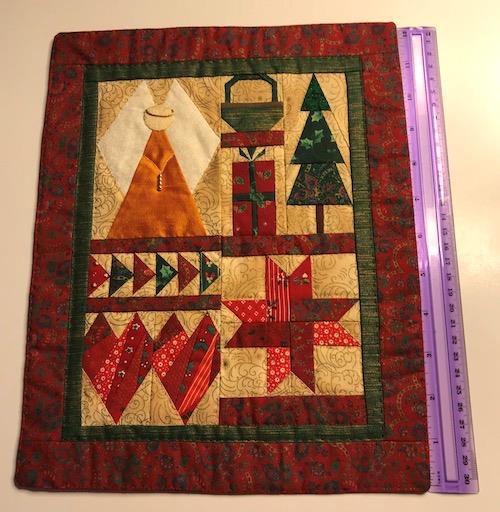 Et par emner til julen Patchwork hilsen