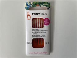 Stramaj nåle uden spids/Tapestry fra Pony black (05841)