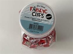 50 stk quilte clips 26 x 10 mm - Røde