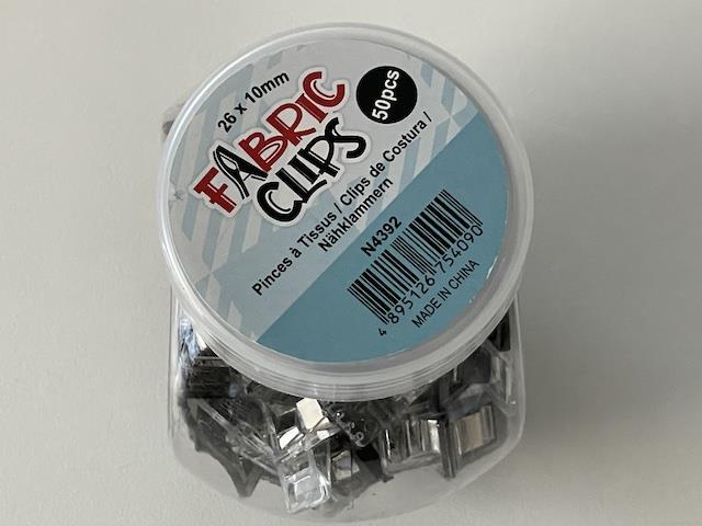 50 stk quilte clips 26 x 10 mm - Sorte