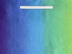 Regnbue patchworkstof - Blå-grøn-gul skala