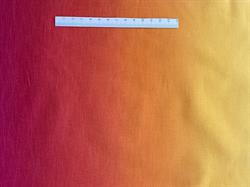 Regnbue patchworkstof - Rød-orange-gul skala