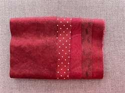 5 stk flag røde Patchworkstof a 8 x 55 cm Farve 2
