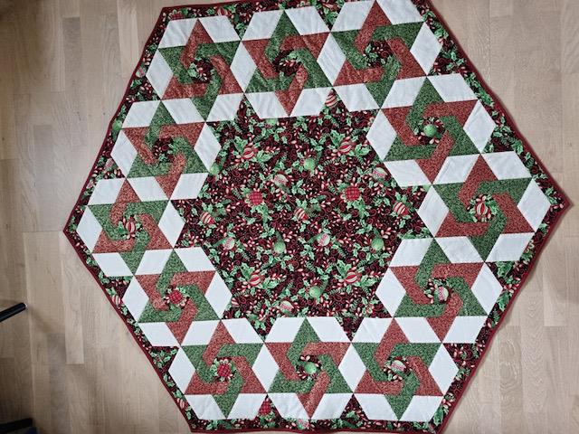 Judith Juletræstæppe mønster 12 stjerner