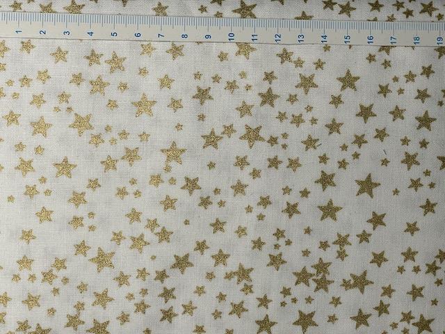 Bred klassisk julestof - Lys stjerner