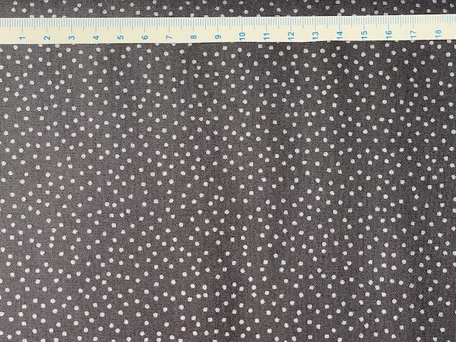 Bred klassisk julestof - grå prikker