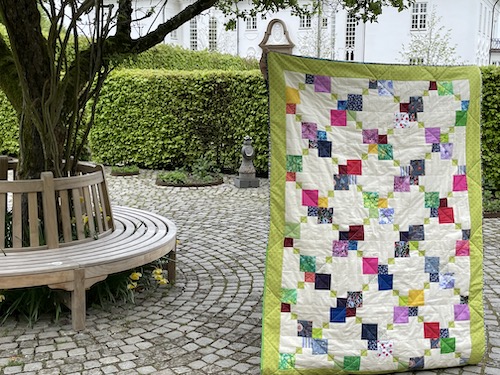 Dobbelt Nine patchwork - gratis vejledning til Randers tæppet