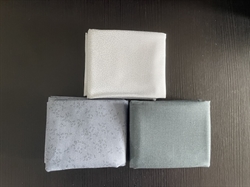 Nature Study patchworkstof - 3 stk/FQ Støvet blå