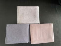 Nature Study patchworkstof - 3 stk/FQ Støvet lilla